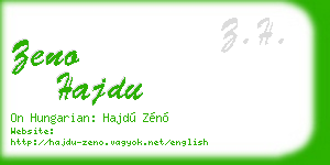 zeno hajdu business card