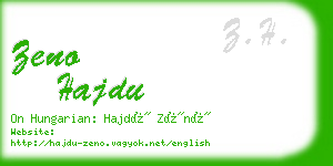 zeno hajdu business card